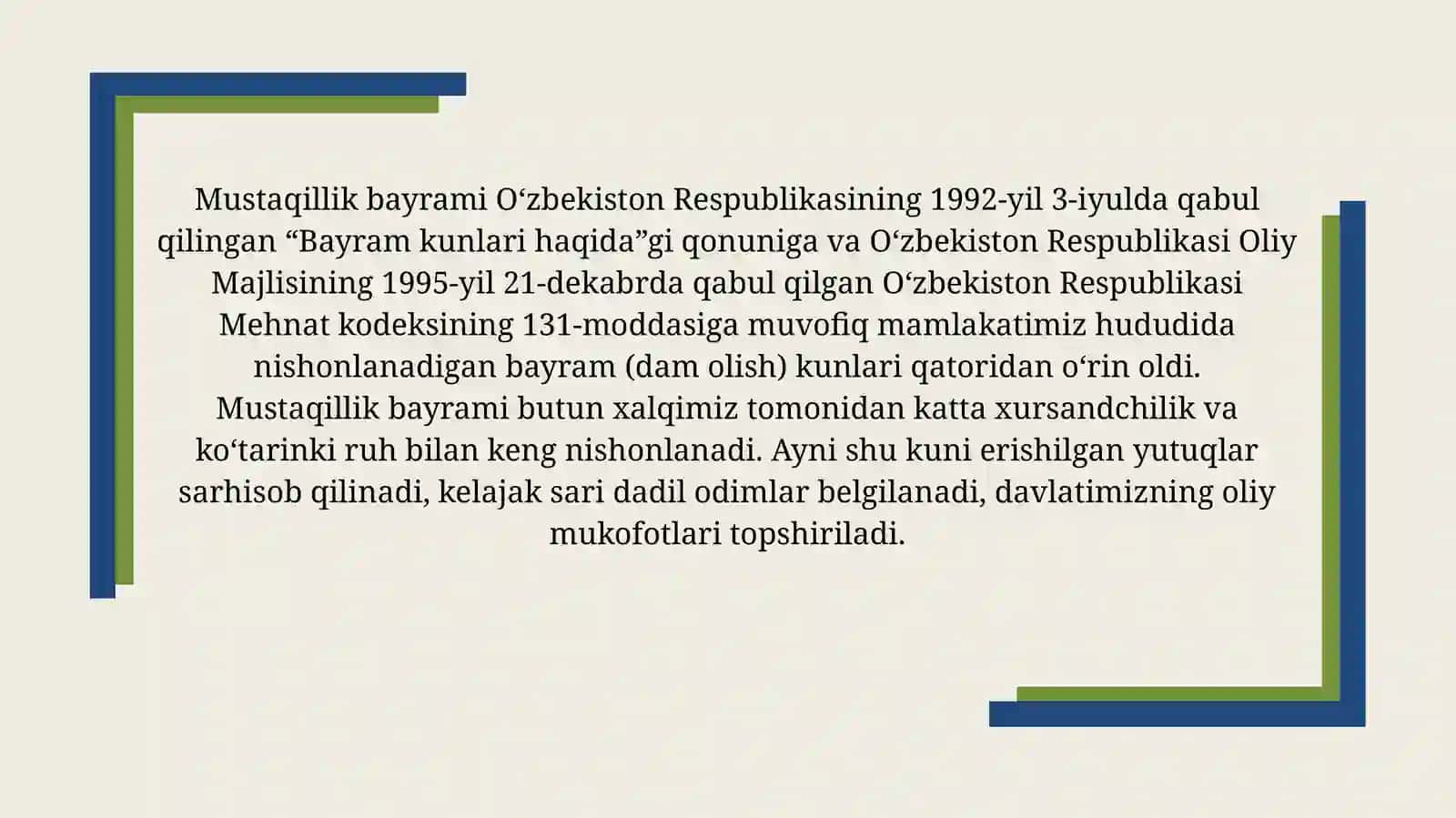 Mustaqil Oʻzbekiston tashkilot topishi 4