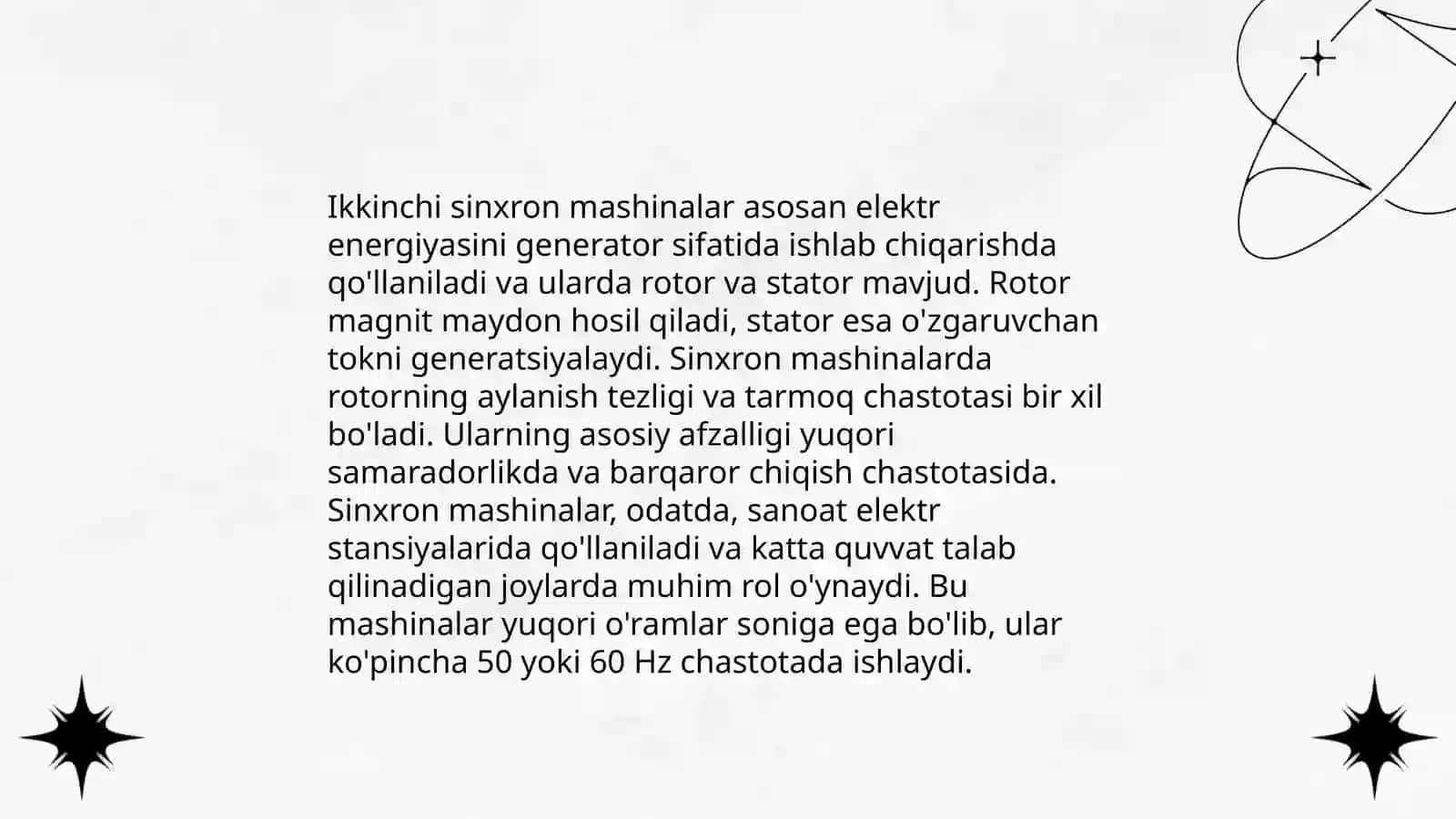 Sinxron mashinalar va ularning turlari 4