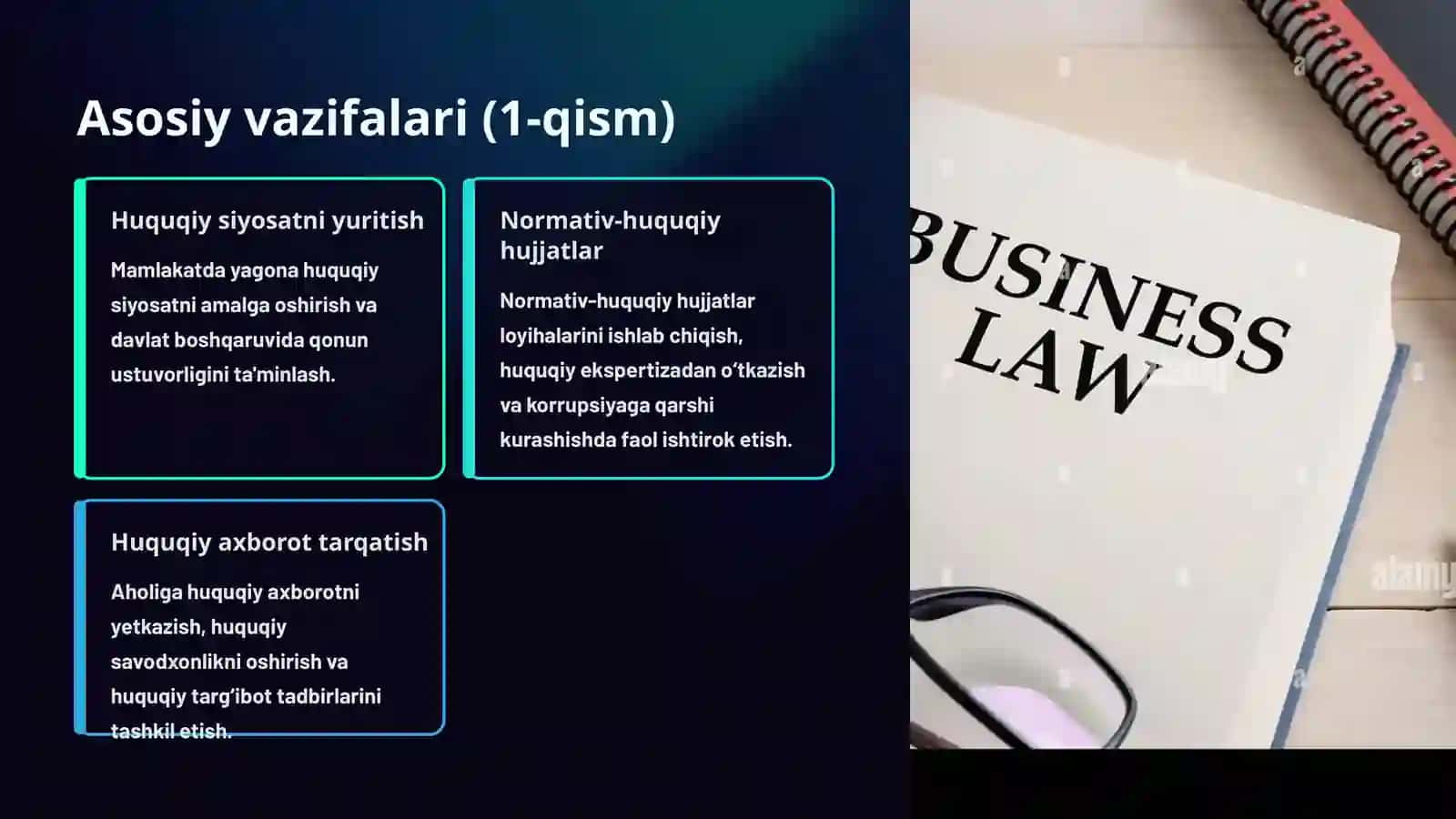Adliya organlari tushunchasi, asosiy vazifalari va funksiyalari 4