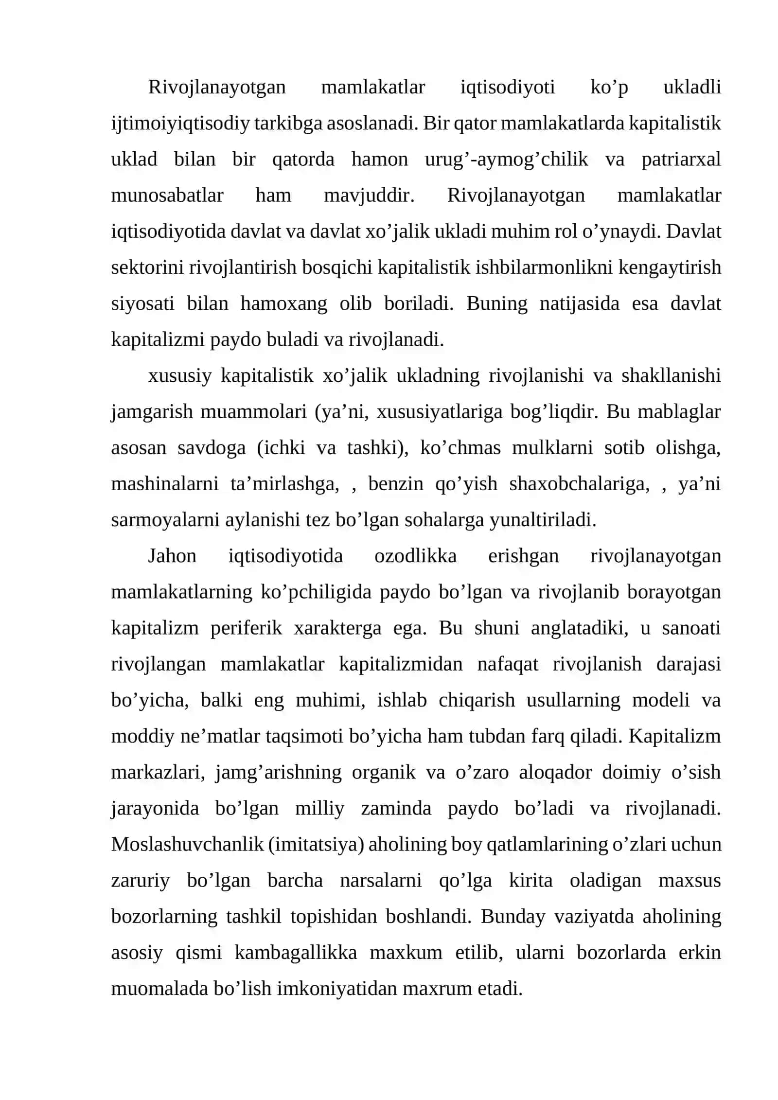 Rivojlanayotgan mamlakatlarning sanoatlashtirish modellari 4