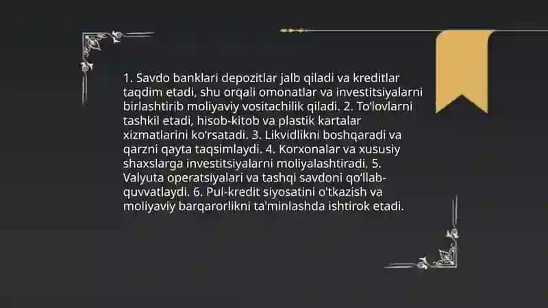 Moliyaviy vositachilar 4