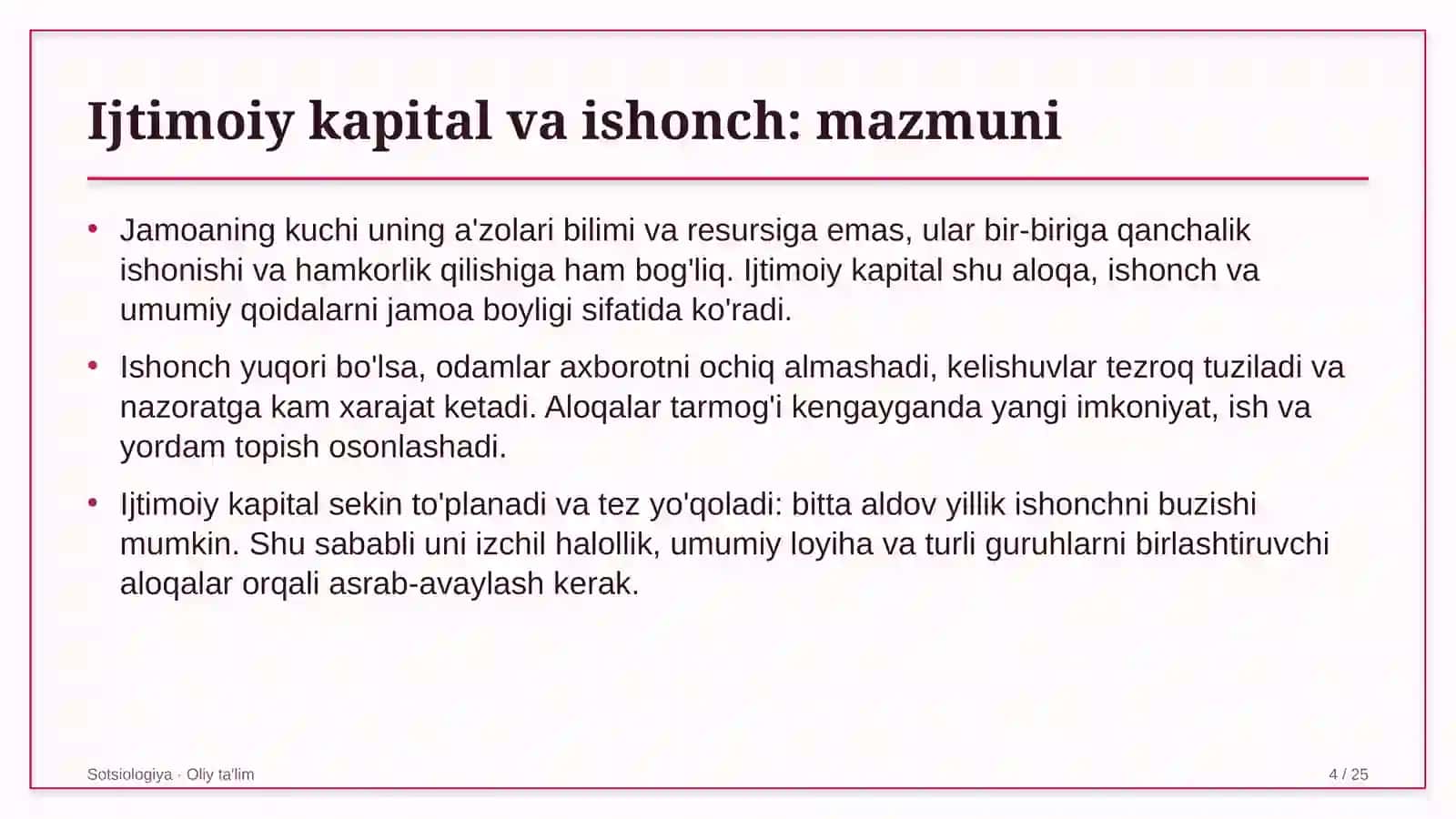 Ekstremal turizmda ijtimoiy kapital va ishonch 4