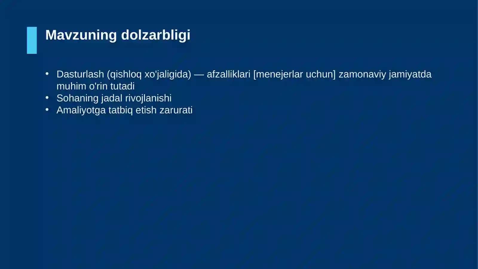 Dasturlash (qishloq xo'jaligida) — afzalliklari [menejerlar uchun] 4