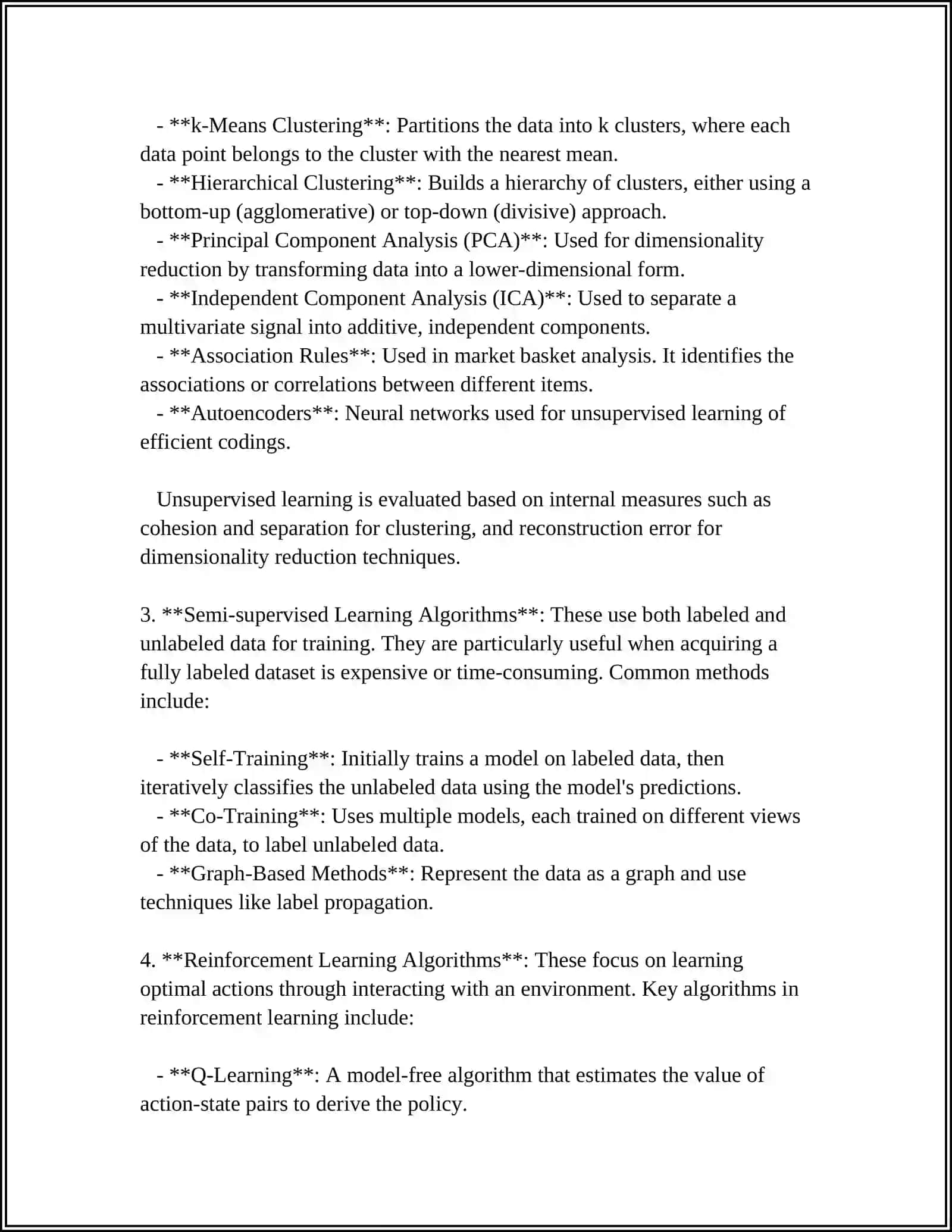 Machine Learning Algorithms 4
