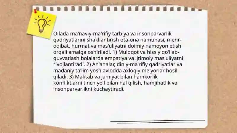 Jamiyatni insonparvarlashtirishda ma'naviy-ma'rifiy ishlarning o'rni 4