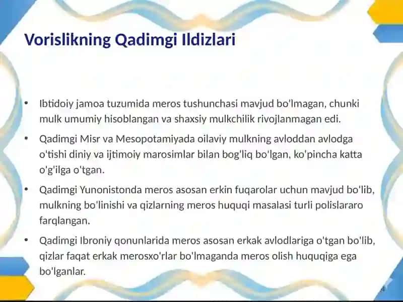 Vorislik Huquqi: Asoslar va Ahamiyati 4