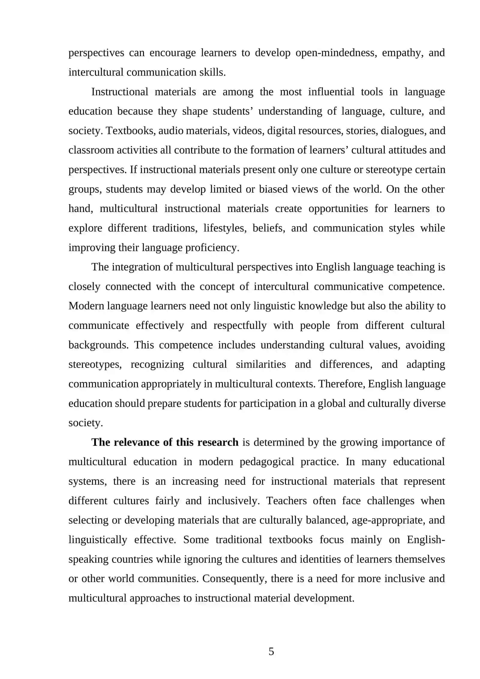MULTICULTURAL EDUCATION IN ENGLISH LANGUAGE TEACHING 4