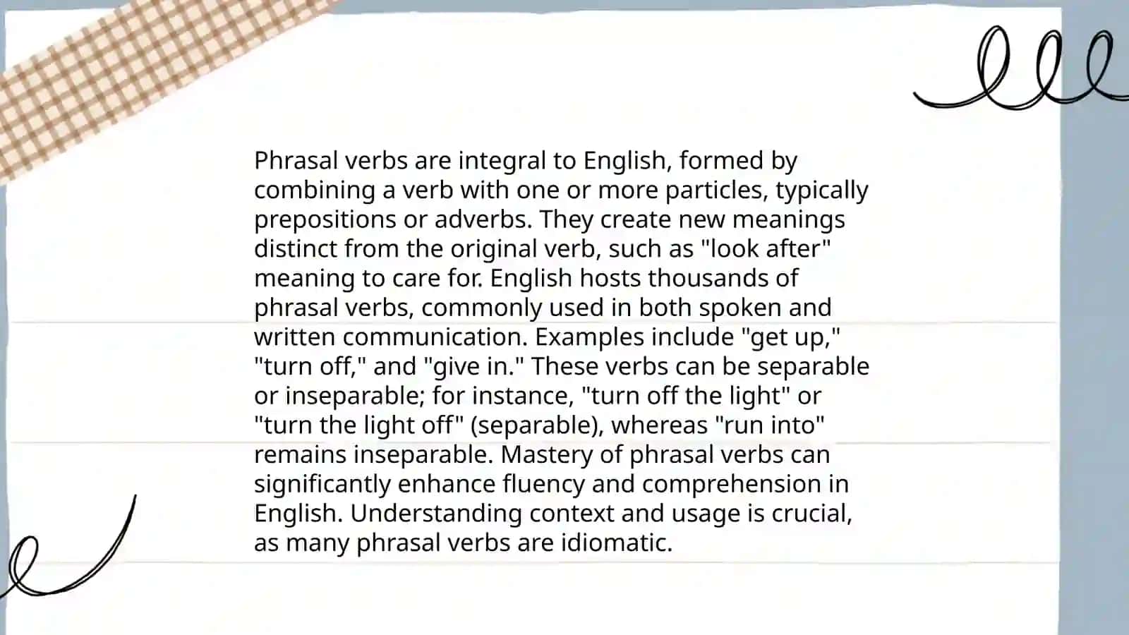 Plan: Idiomatic Expressions 4