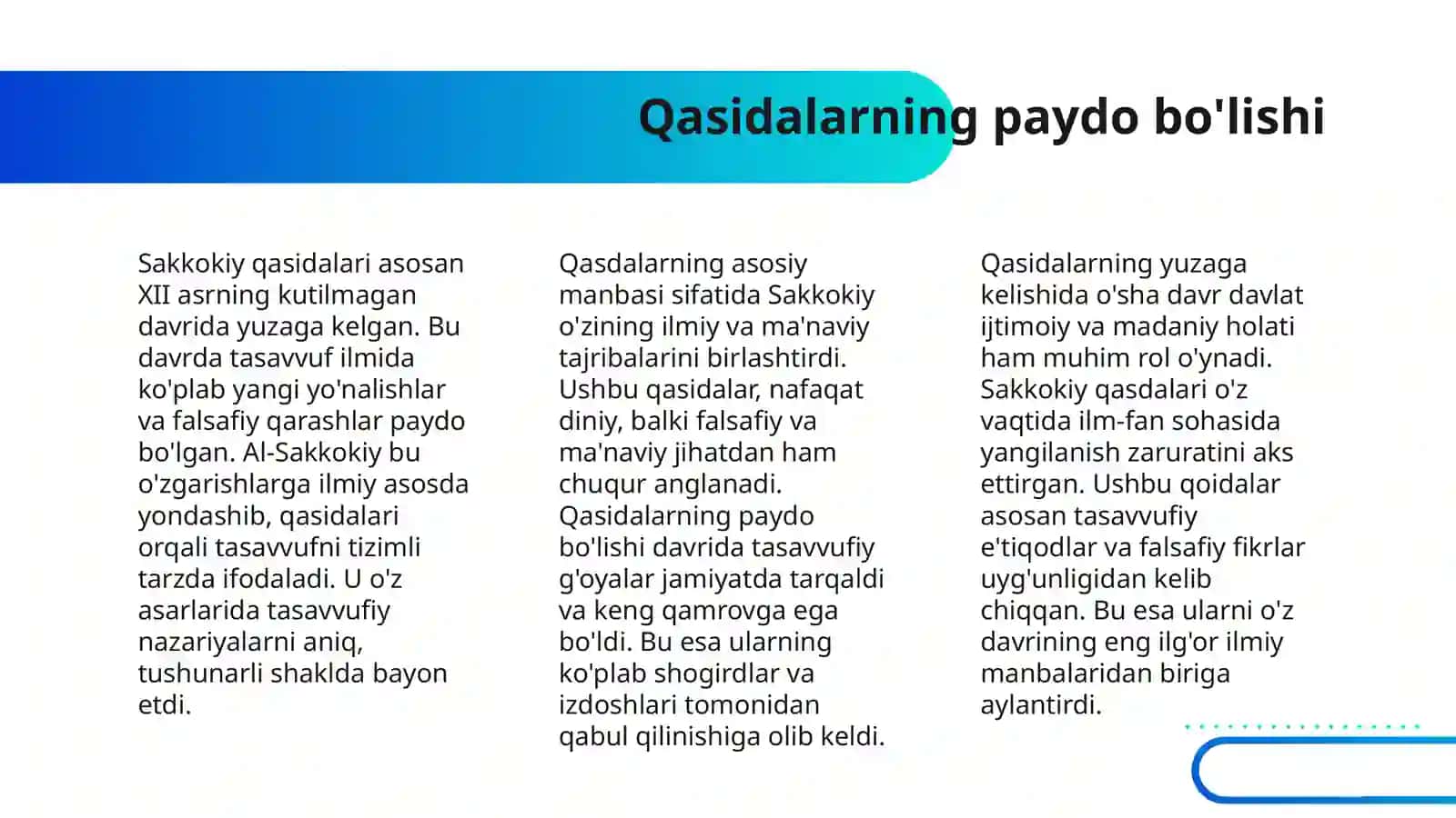 SAKKOKIY QASIDALARI 4