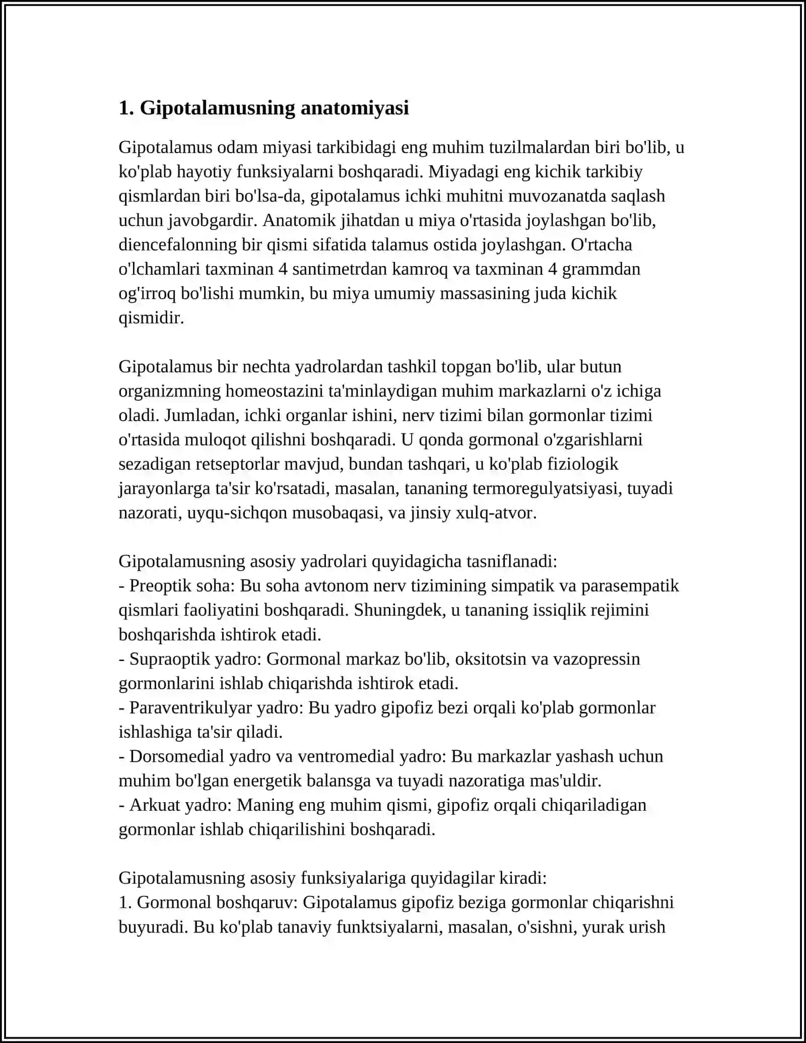 ORGANIZMNING GIPOTALAMO-GIPOFIZAR BOSHQARILUVI 4