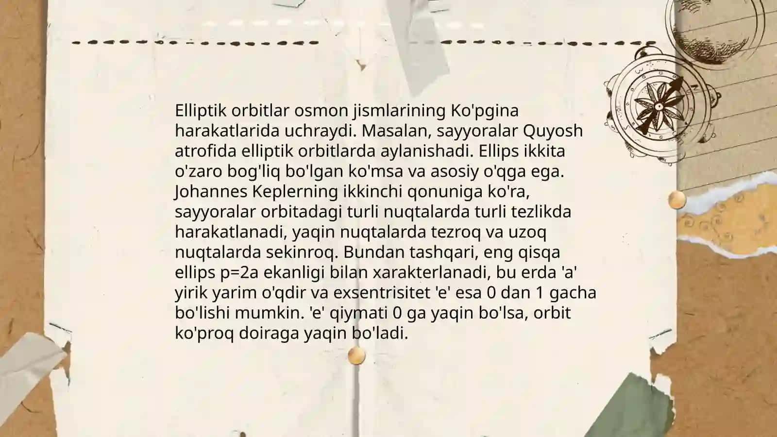 Kepler masalasi. Markaziy maydon sochilish jarayoni 4