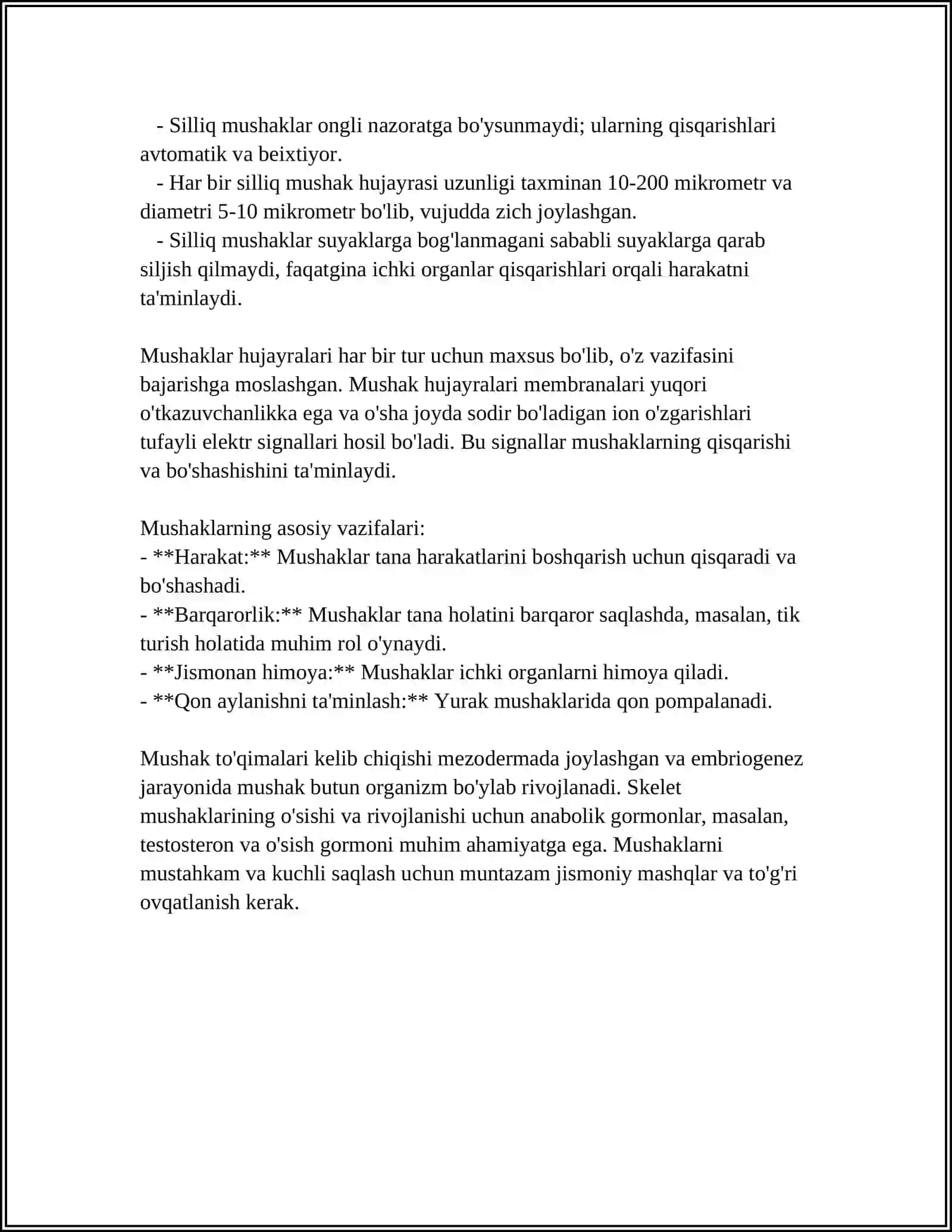 MUSKULLARNI ANATOMIK TUZILISHI 4