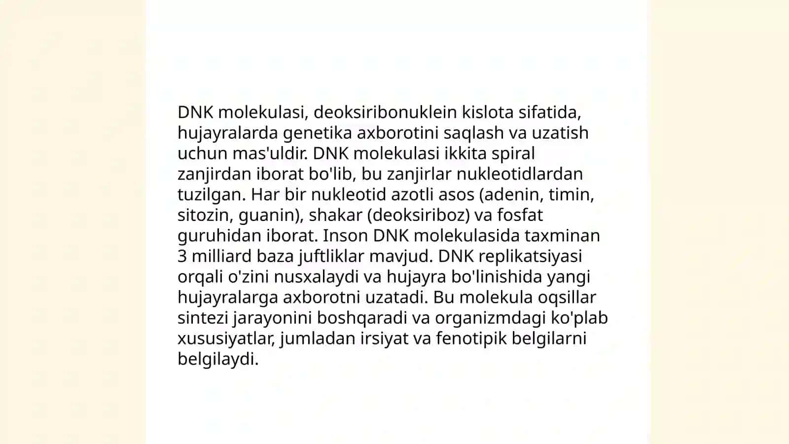 Genomika irsiy omilning tuzilishi va xususiyatlari 4