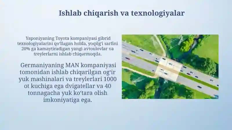 Zamonaviy rivojlangan davlatlarning avtopoyezdlari va tirkamalari 4
