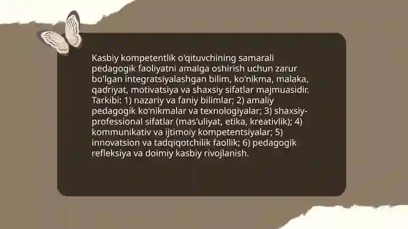 Pedagogik mahorat va kasbiy kompitentlikni rivojlantirish 4