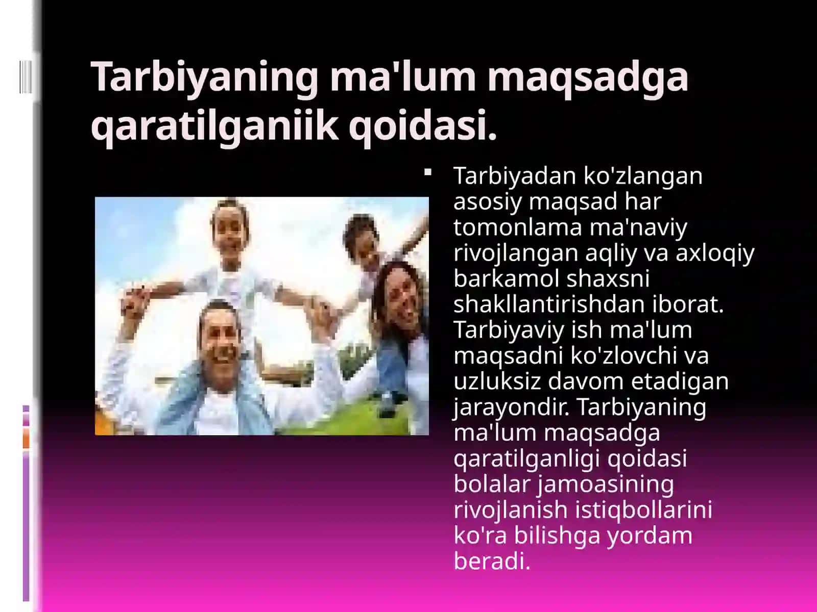 Yoshlarni oilaviy hayotga tayyorlash 4
