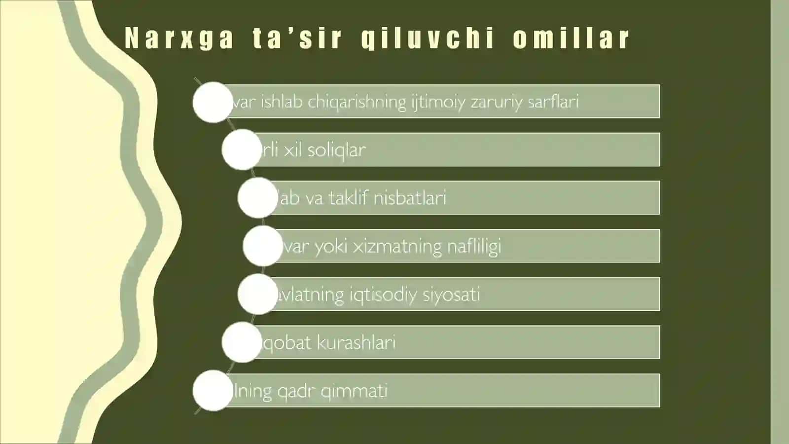 Narx siyosati 4