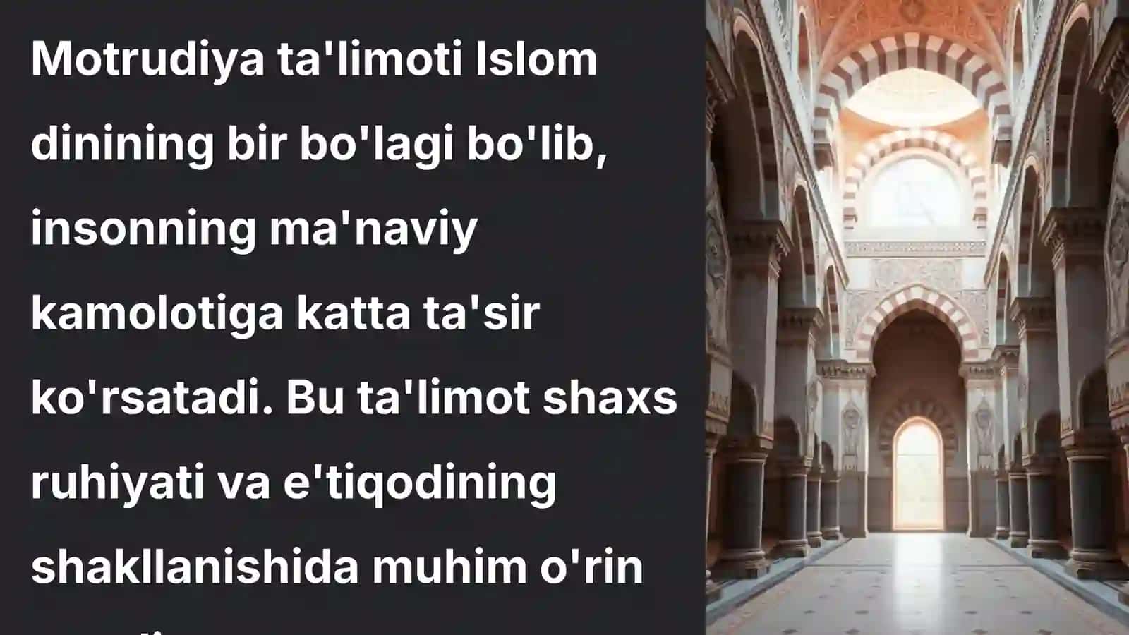 Motrudiya ta'limoti va uning shaxs e'tiqodiga tasiri 4