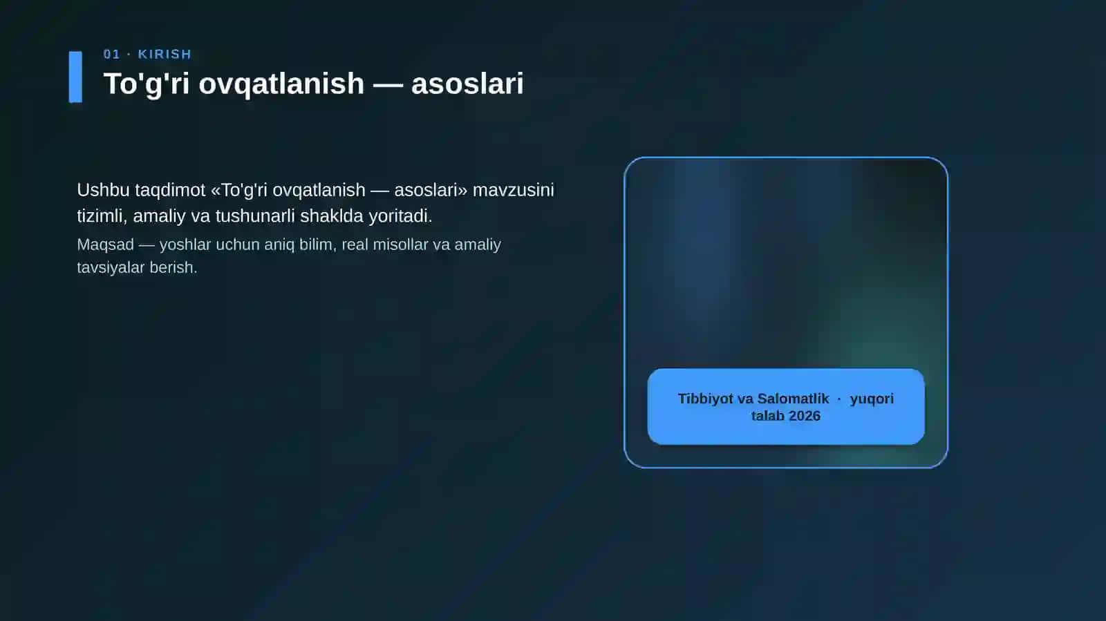 To'g'ri ovqatlanish — asoslari 4
