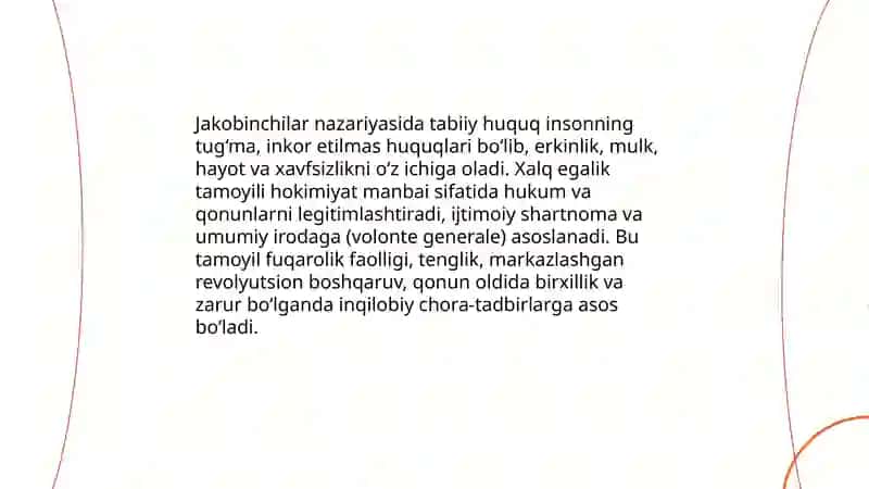 Yakobinchilar mafkurasining radikal demokratik mazmuni 4