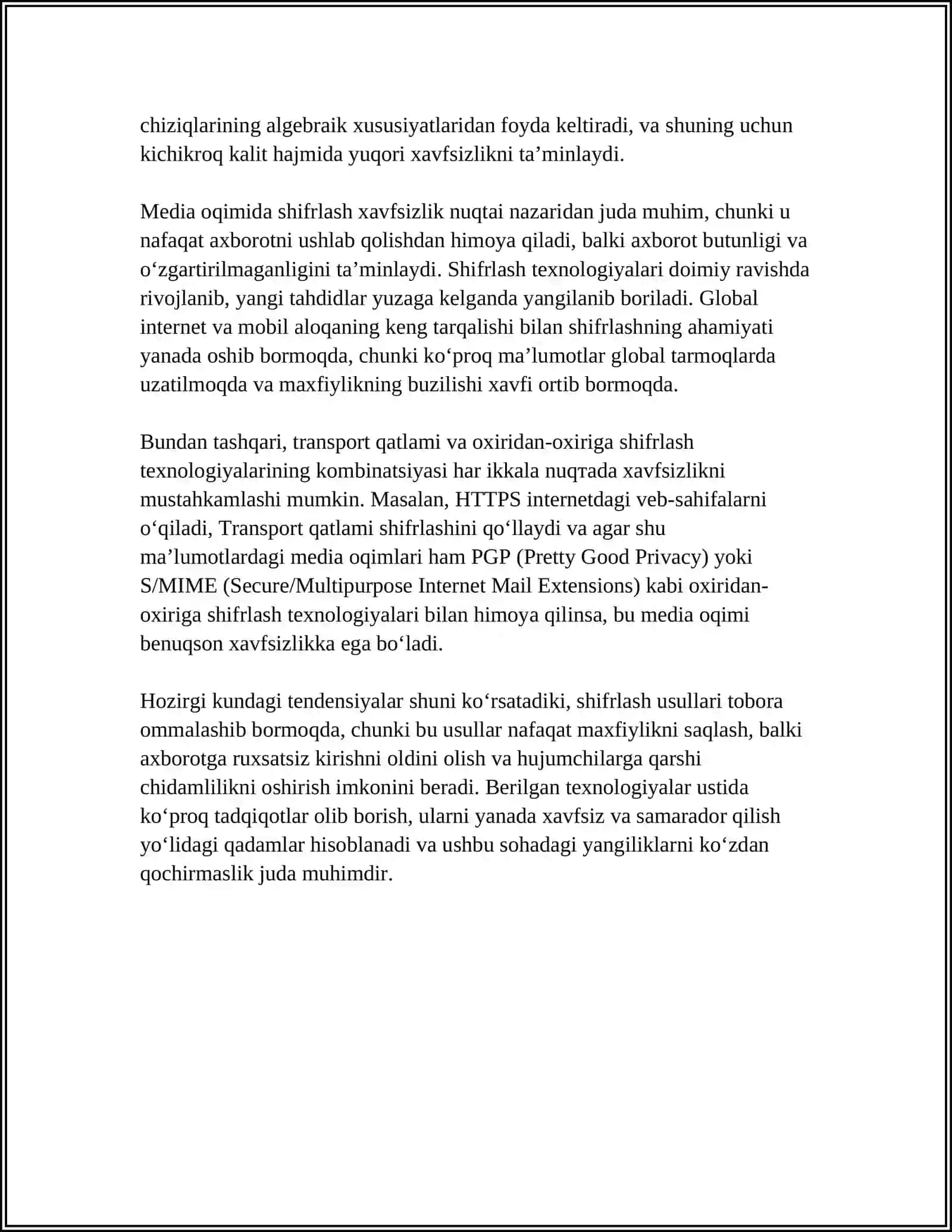 XAVFSIZ MEDIA OQIMI 4