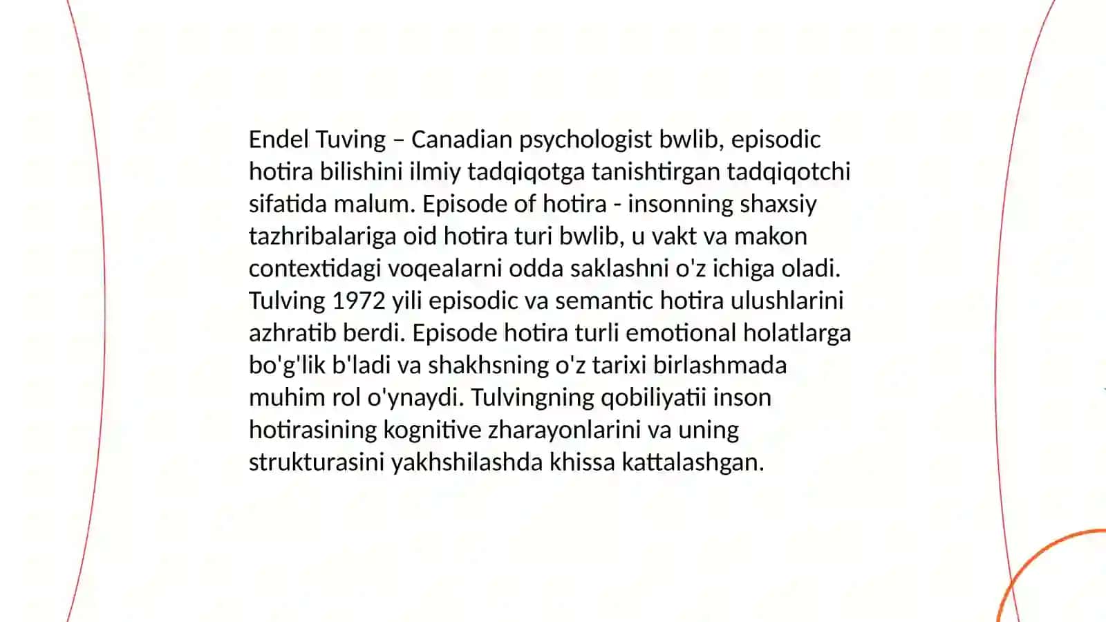 Endel  Tulvingning  xotira  haqidagi  tadqiqotlari 4