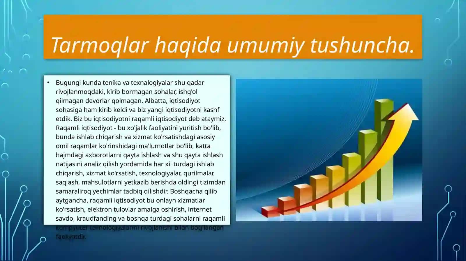 Tarmoqlar va Ularning Iqtisodiy Tasniflari 4