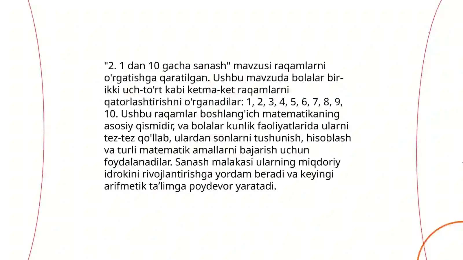 Sonlarni tanish 4