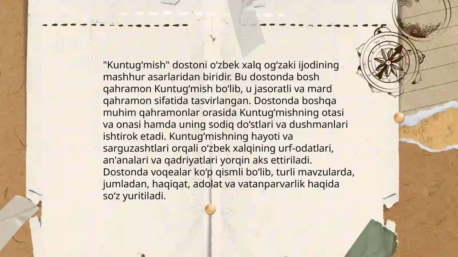 Kuntugʻmish dostoni 4