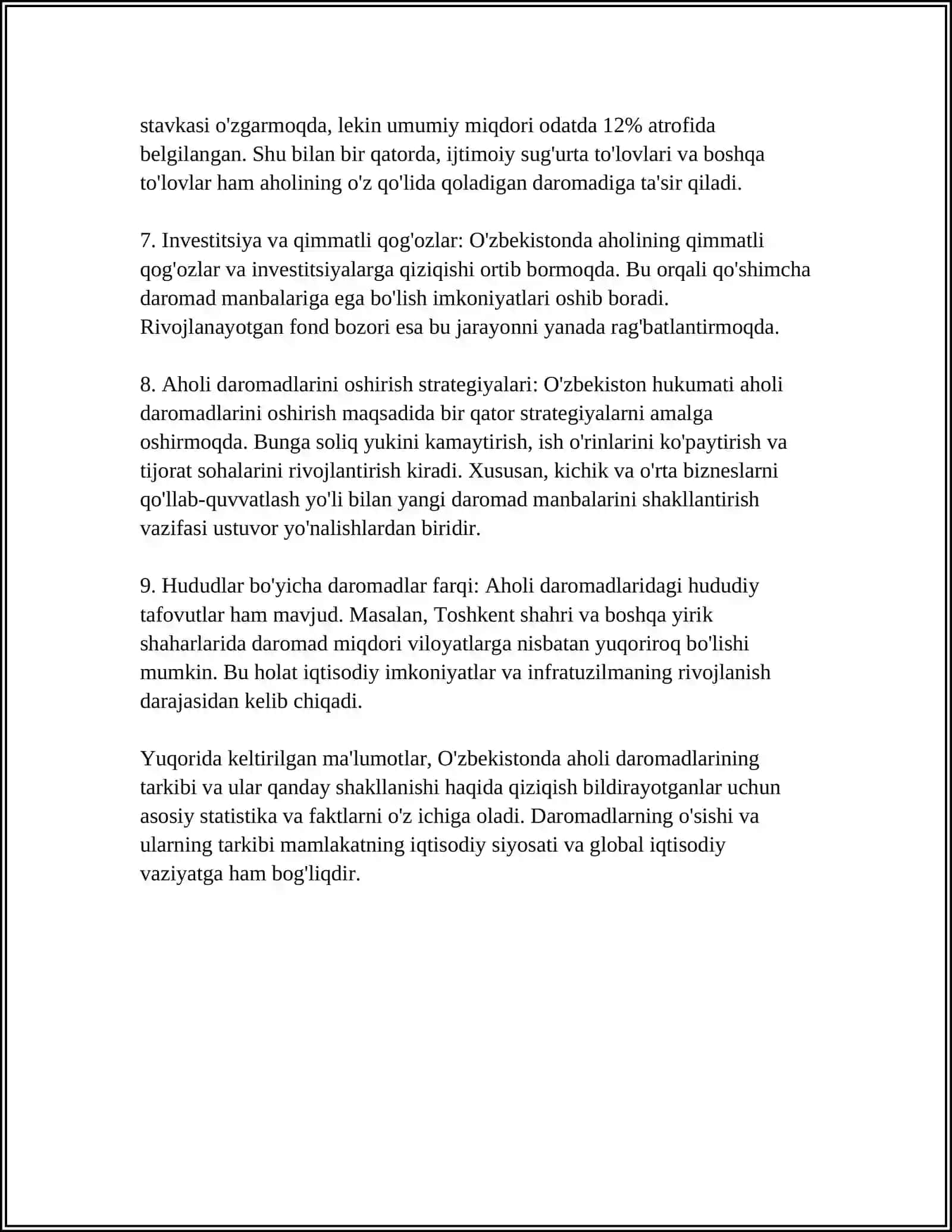 AHOLI DAROMADLARINING TAQSIMLANISHI VA IJTIMOIY TENGSIZLIK 4