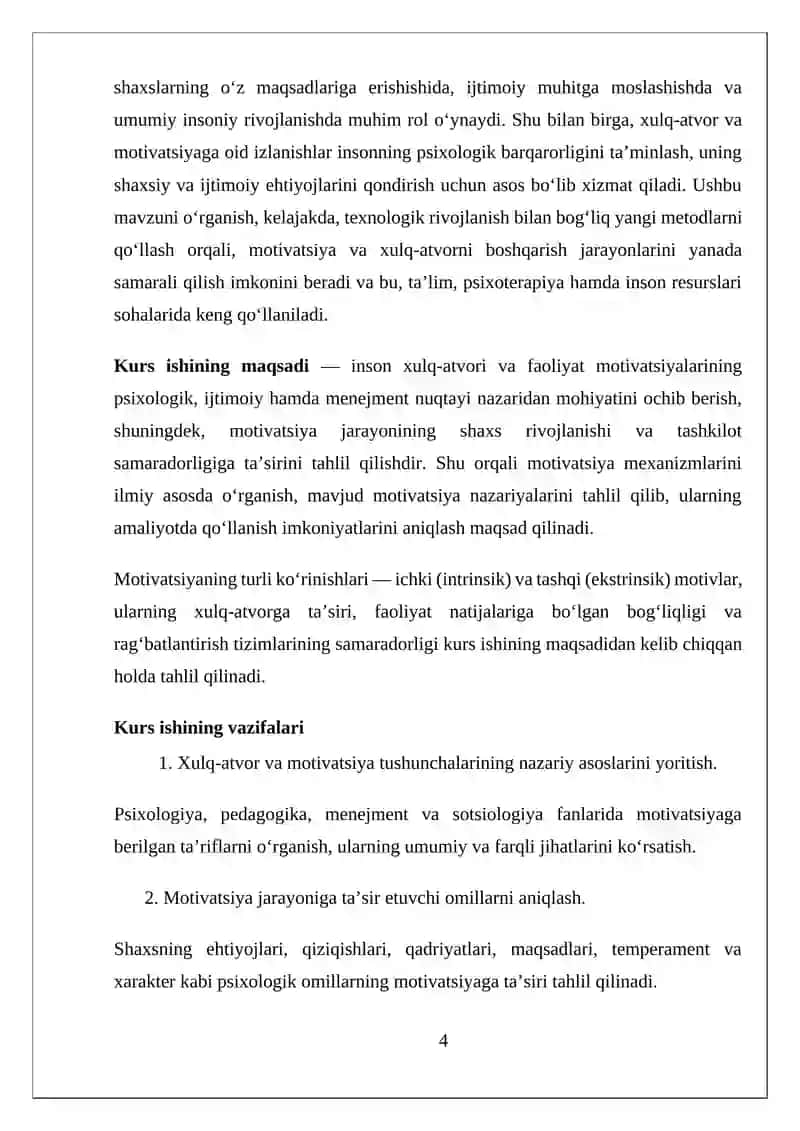 Amaliy Psixologiya Kurs Ishi 4