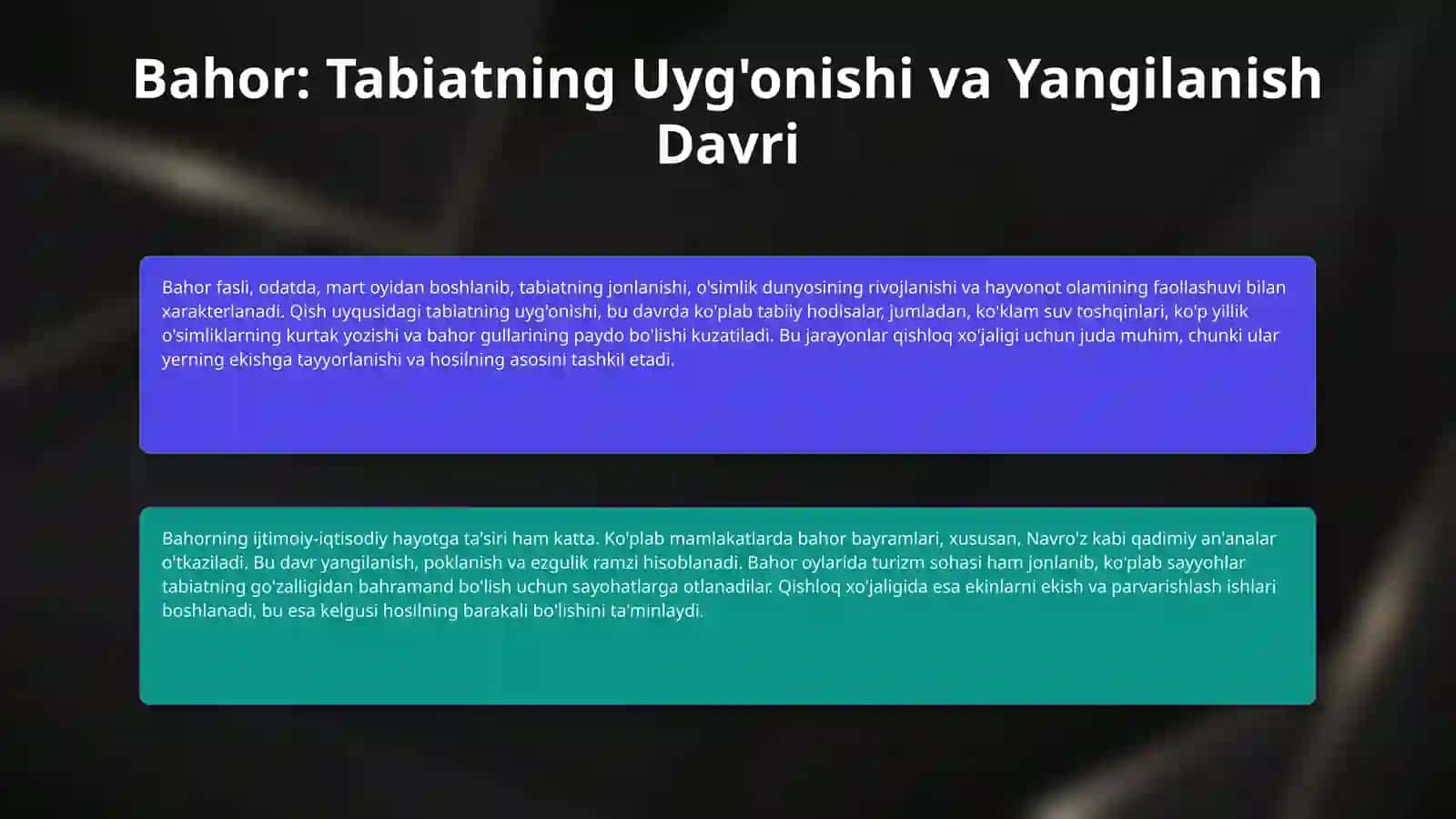 Yil fasllar va xodisalari 4