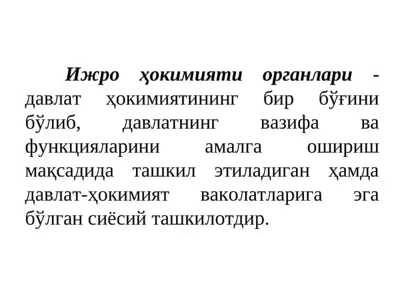 Ijro organlari taqdimot 4