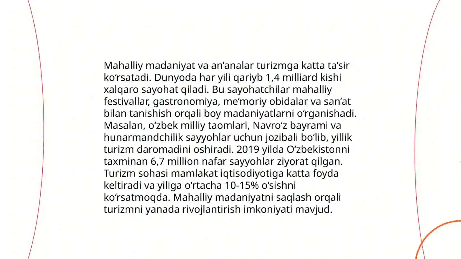 Qishloq turizmi infratuzilmasini yaxshilash 4