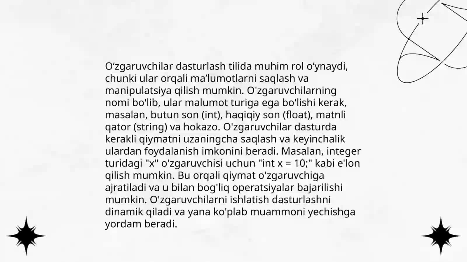 Dasturlashning asosiy tushunchalari 4