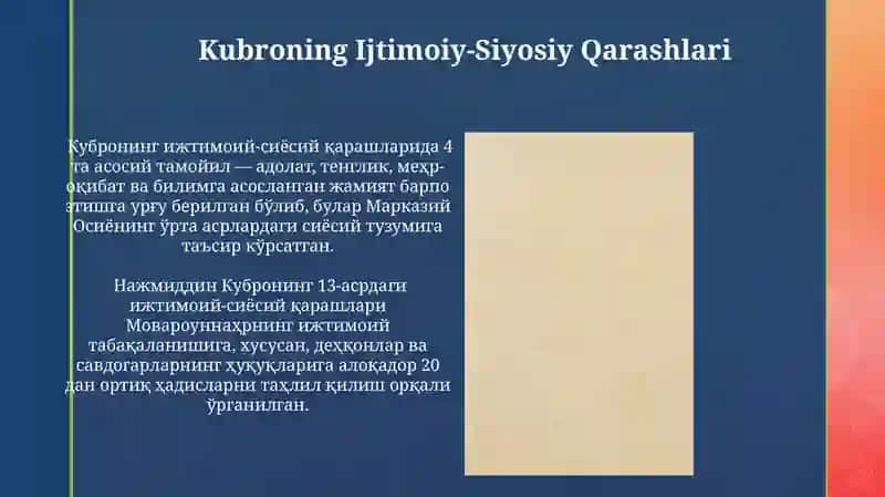 Kubroning Ijodi va Meros 4