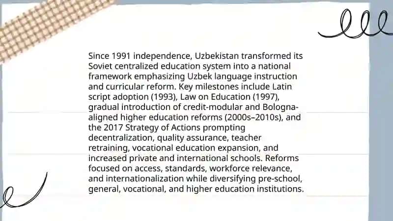 Education of the Republic of Uzbekistan 4