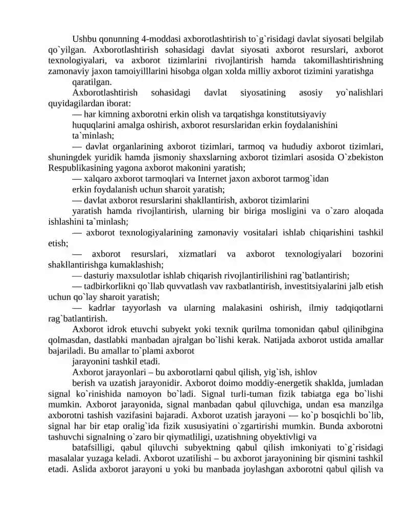 Axborot Xavfsizligini Ta`minlash Masalalari 4
