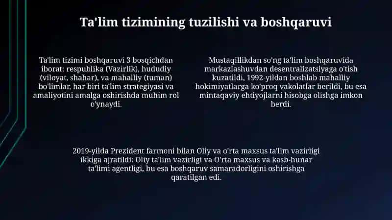 Mustaqil O'zbekistonda Ta'lim va Pedagogik Fikrtaraqqiyotlar 4