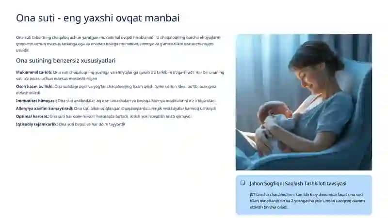 Suniy ovqatlantirish va aralash ovqatlantirish asoslari 4