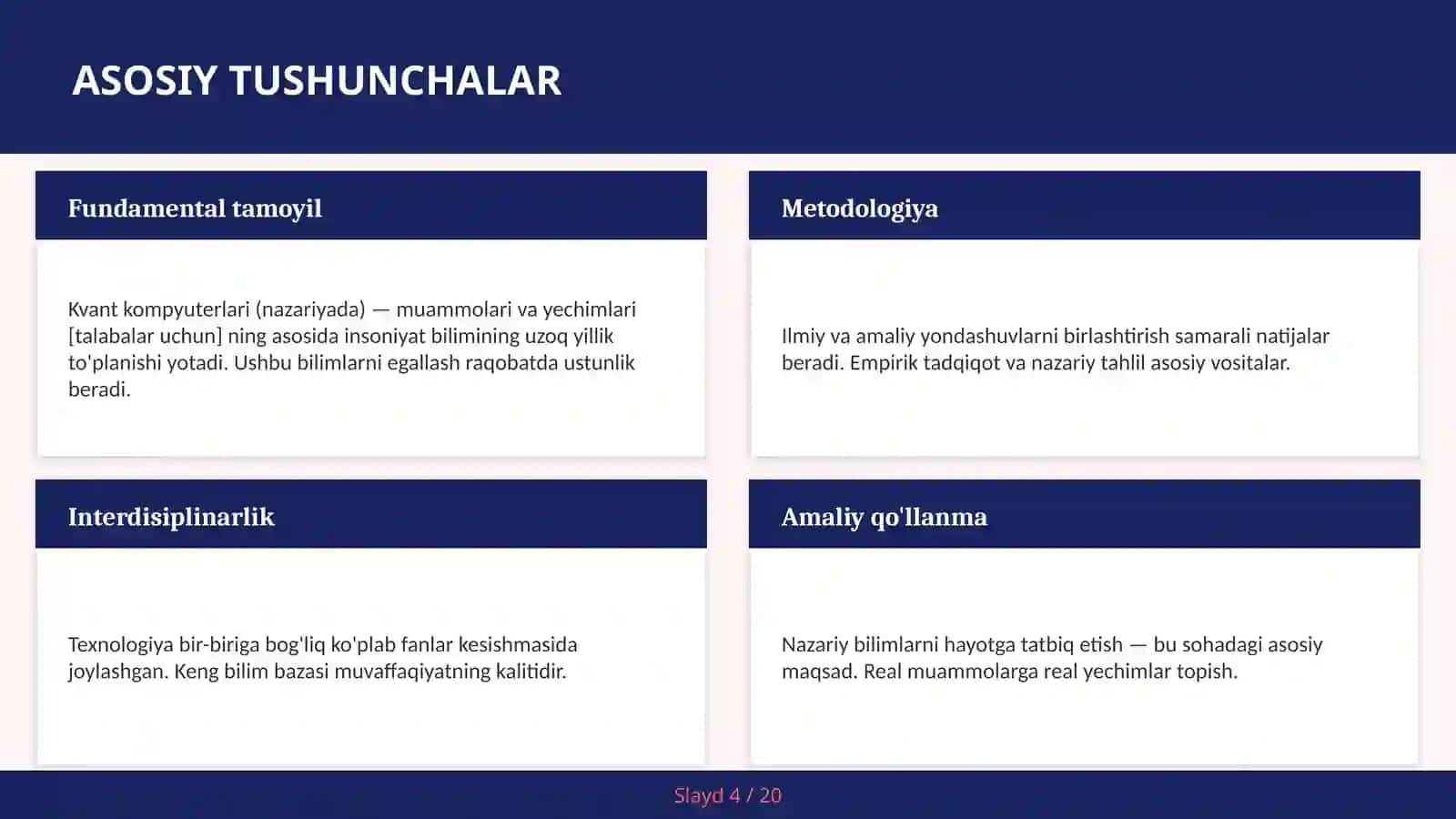 Kvant kompyuterlari (nazariyada) — muammolari va yechimlari [talabalar uchun] 4