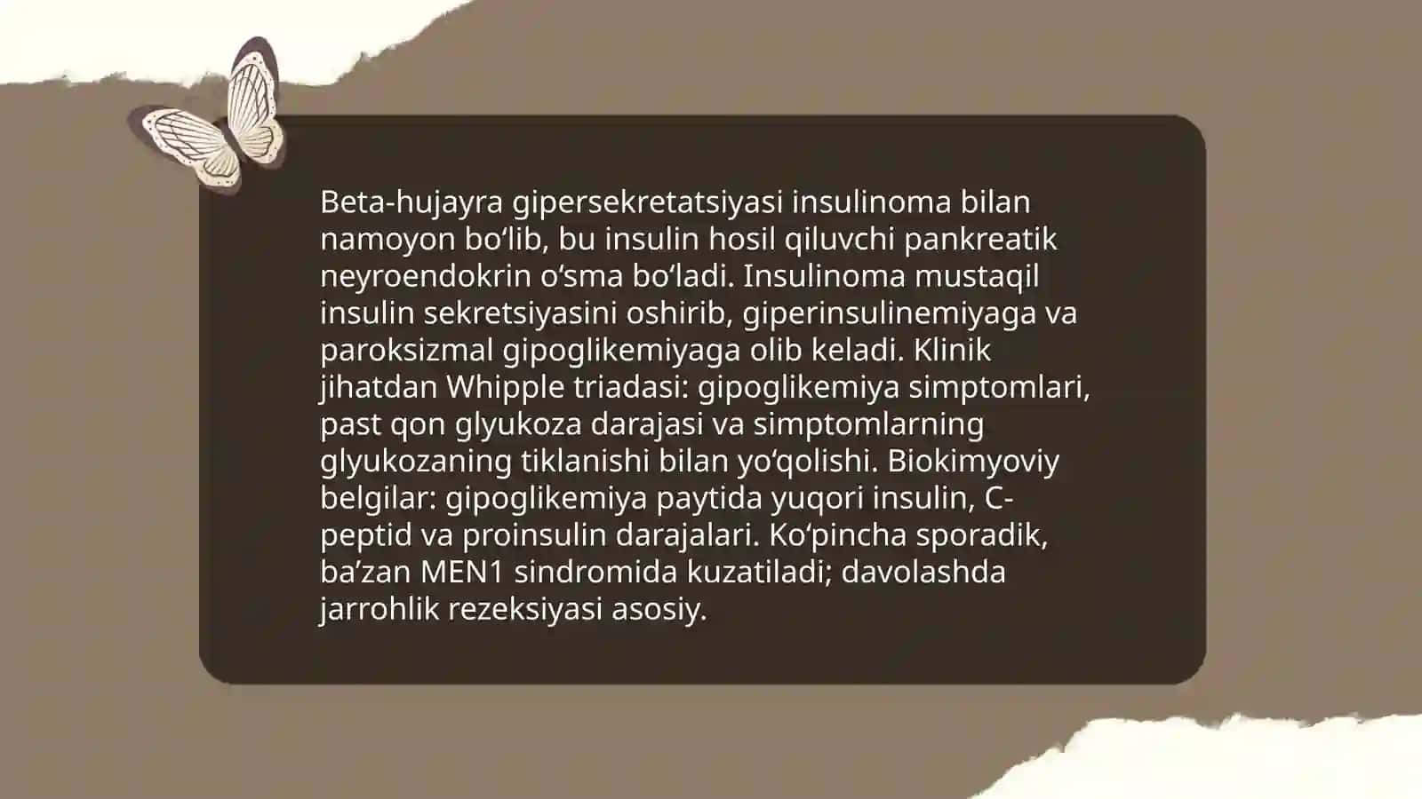 Giperglikemiya va gipoglikemiyaning fiziologik sabablari 4