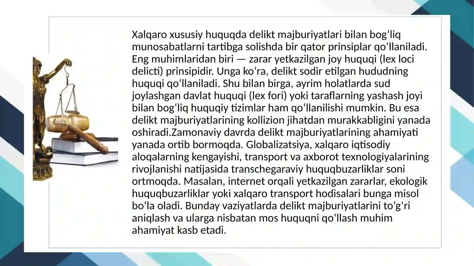 Deliktning kollizion masalalari 4