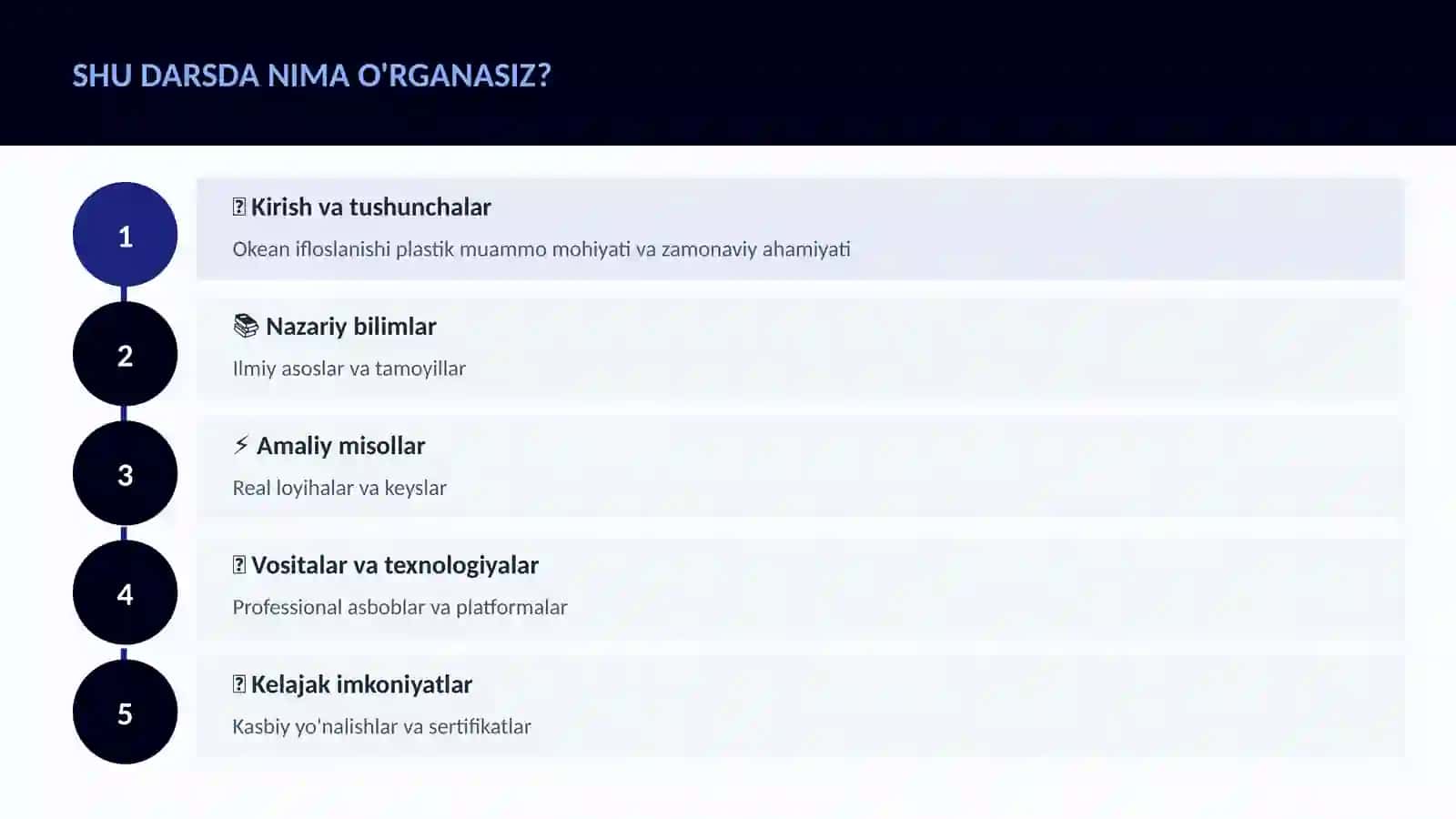 Okean ifloslanishi plastik muammo 4