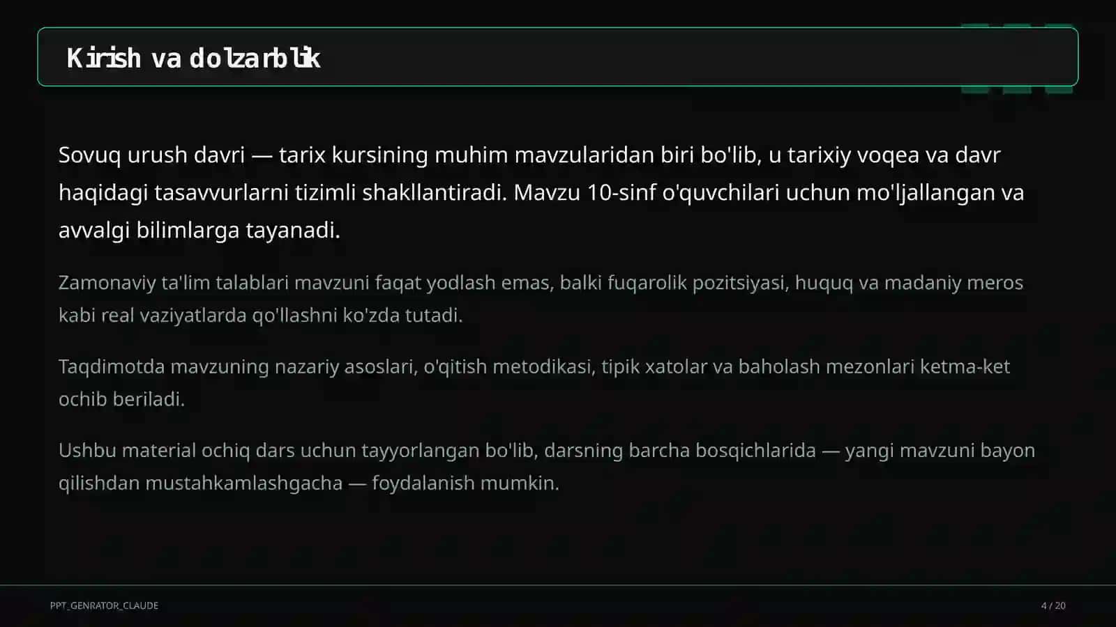 Sovuq urush davri (10-sinf) 4