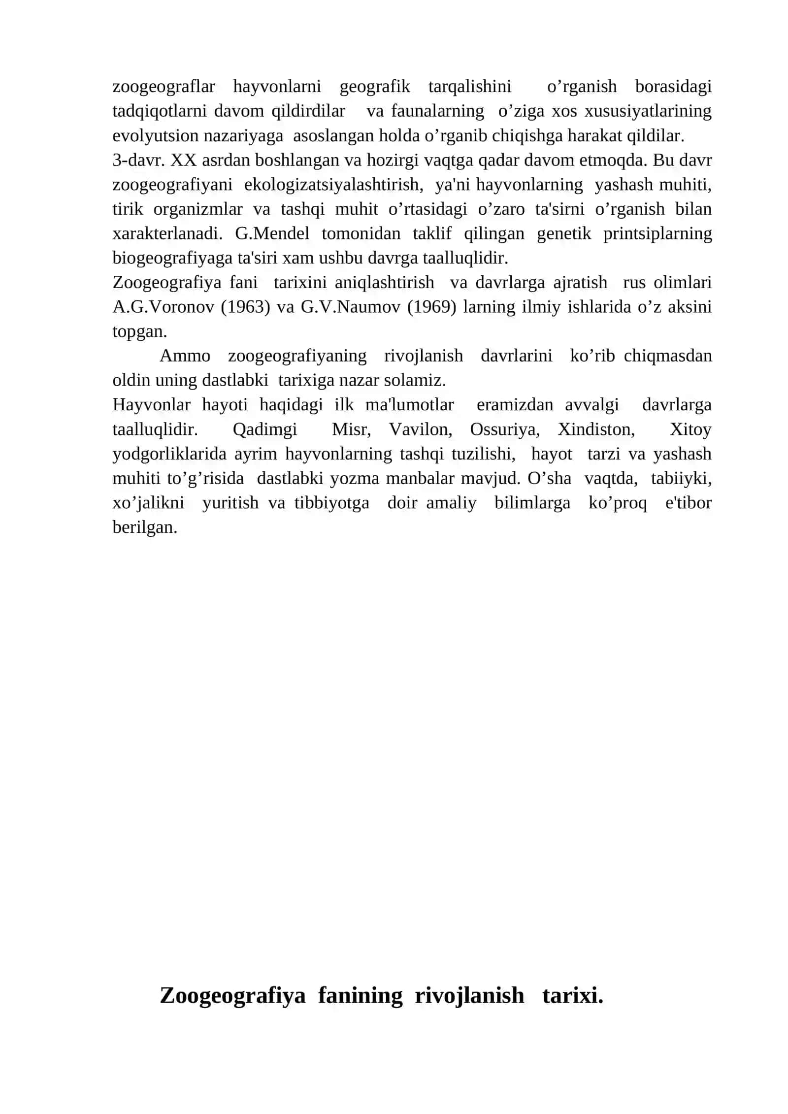 Zoogeografiya fani uning boshqa fanlar bilan aloqasi rivojlanish tarixi 4