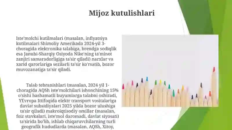 Talab va taklifga ta'sir etuvchi omillar 4