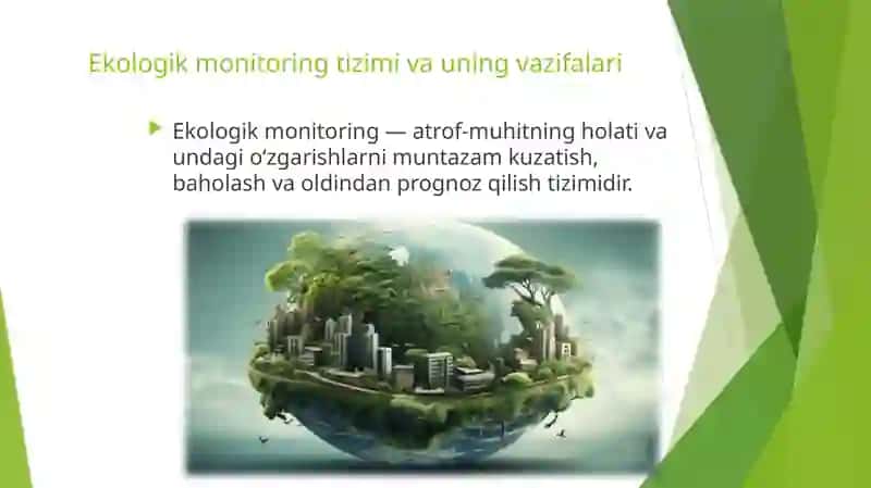 Ekologik nazorat, ekologik monitoring va ekologik ekspertiza 4