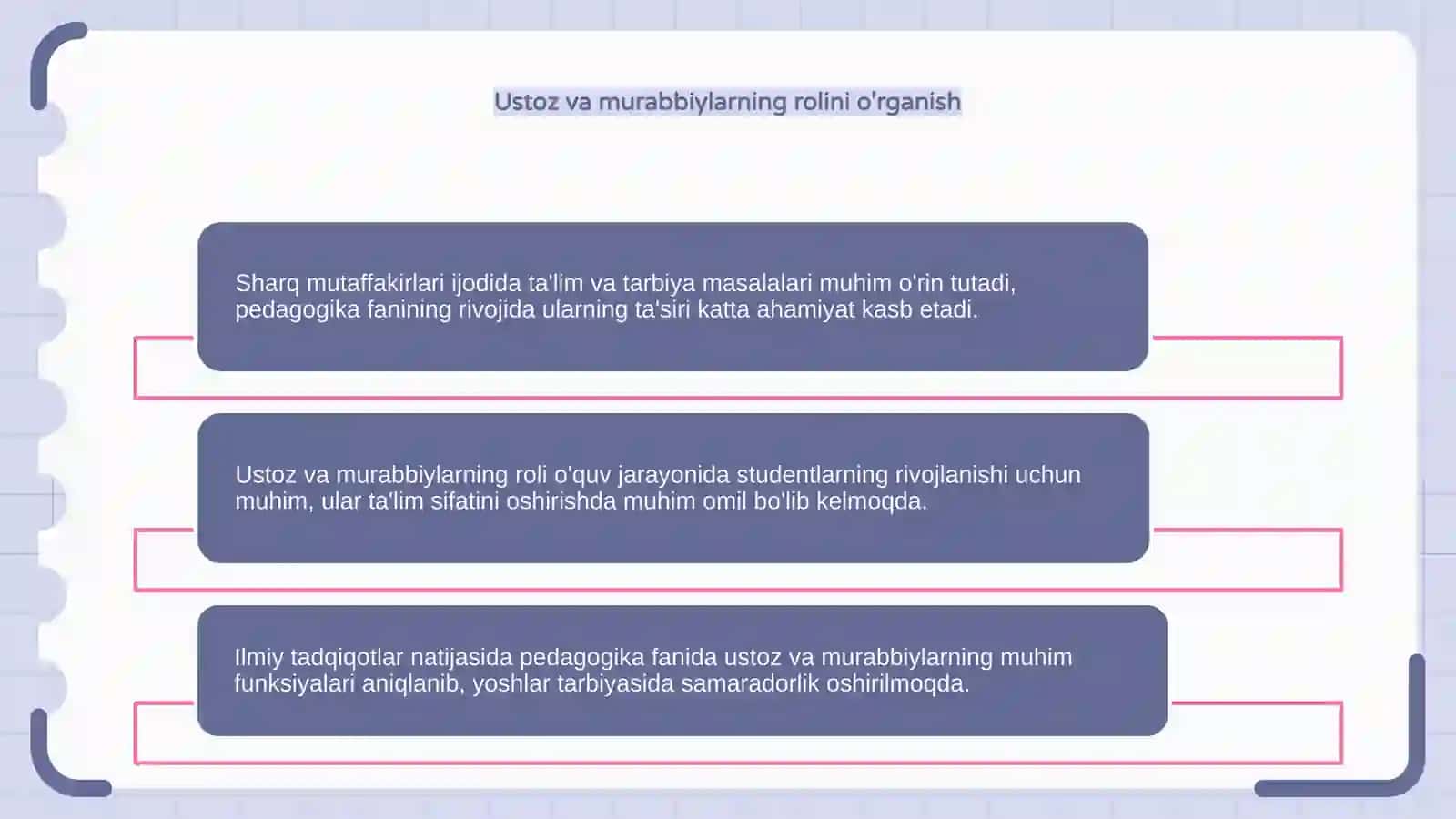 Sharq mutaffakirlari ijodida ta'lim va tarbiya 4