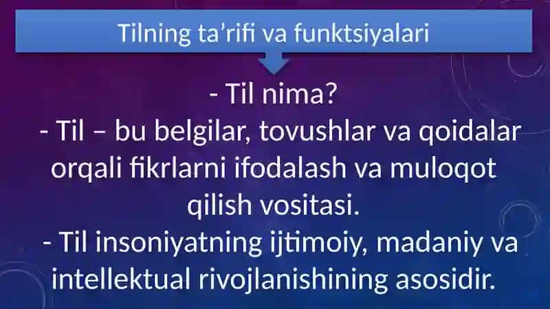 TIL VA SAVODXONLIK 4